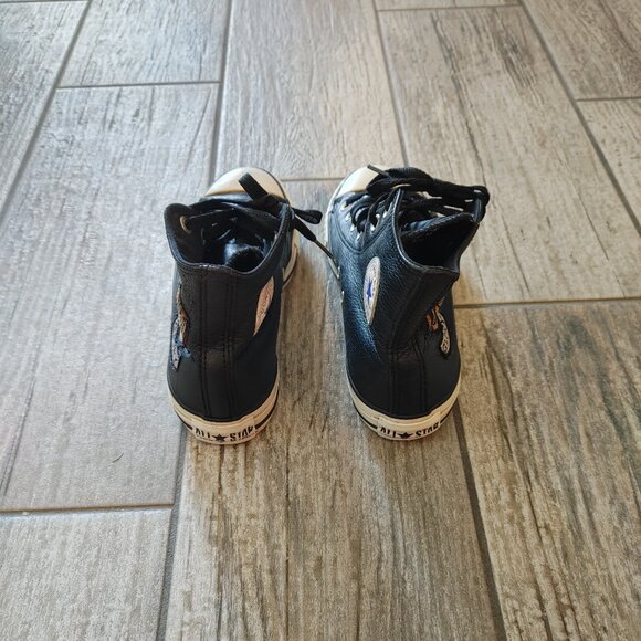 Rare Genuine Leather Converse All Star Chuck Taylor Sailor Jerry Shoes - Men's 4 - Picture 5 of 16